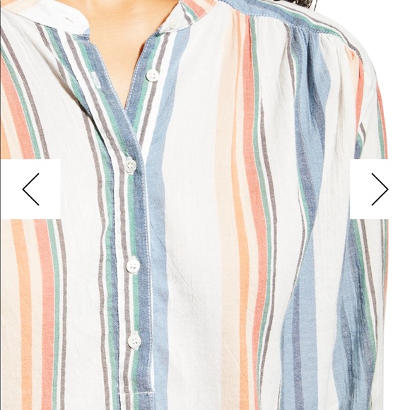 Xirena striped blouse size L - Picture 3 of 6